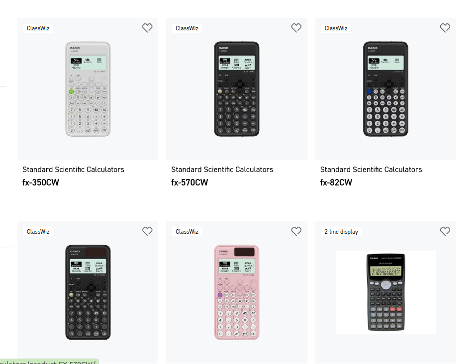 calculator collection filtered for igcse math exam