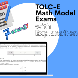 TOLC-E Model Papers Bundle