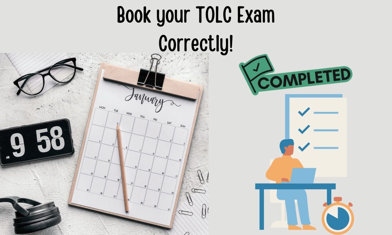 How to book a TOLC exam correctly?