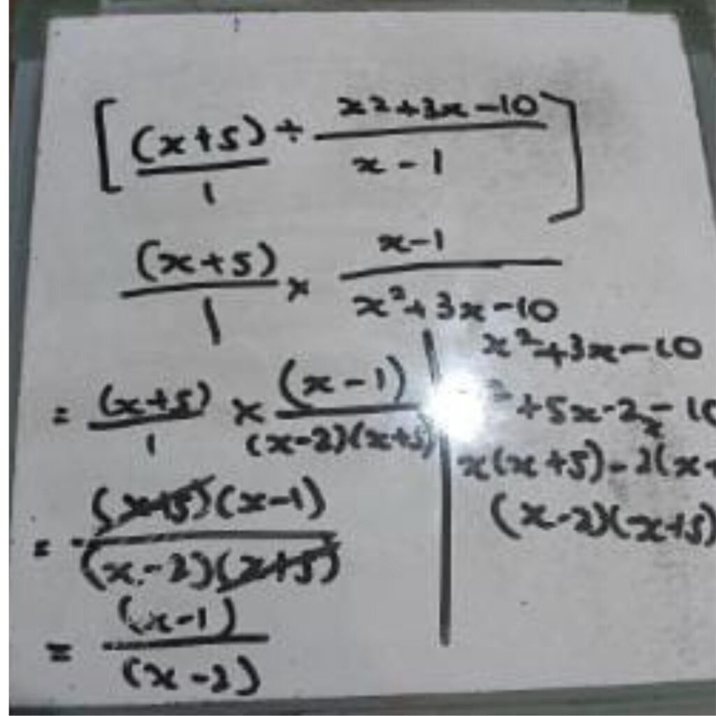 Nahla's working on whiteboard