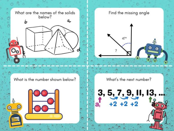 Quizzes Creation Math Course